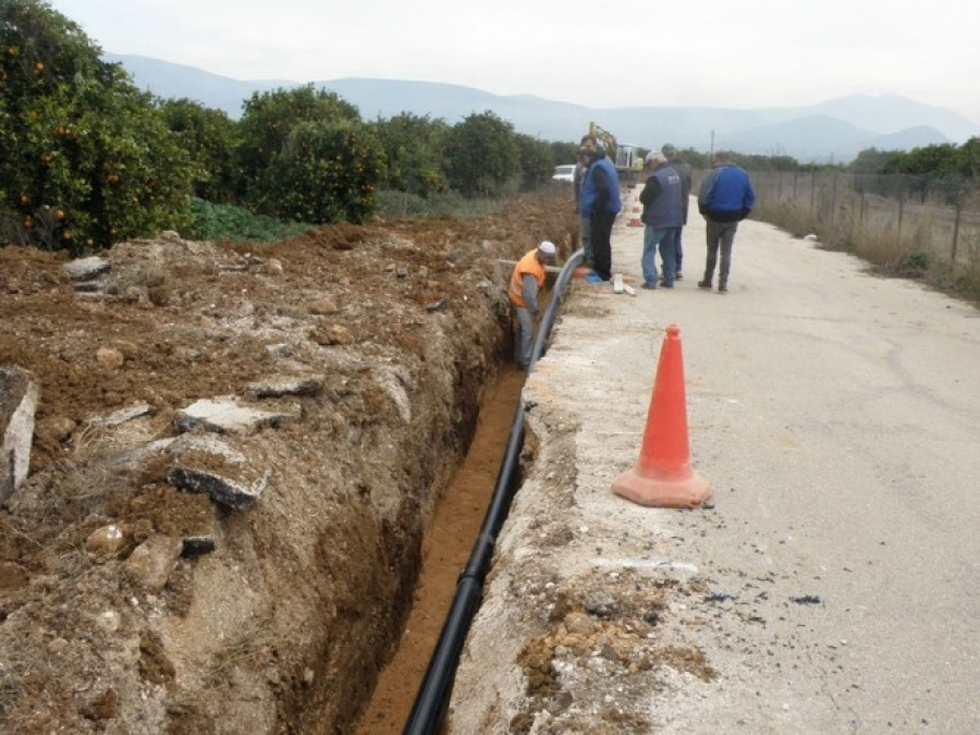 ΔΕΥΑ Ναυπλίου: Ξεκίνησε τις εργασίες υδροδότησης των οικισμών Ανυφίου – Πουλακίδας